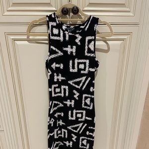 Topshop stretchy modal fabric below knee sexy dress